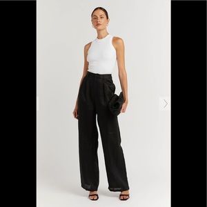 DISSH NORAH BLACK LINEN PANT *NWT*